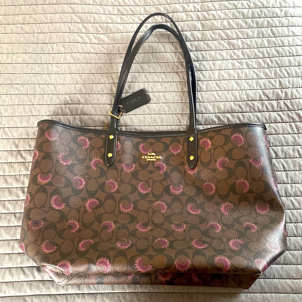 reversible coach tote